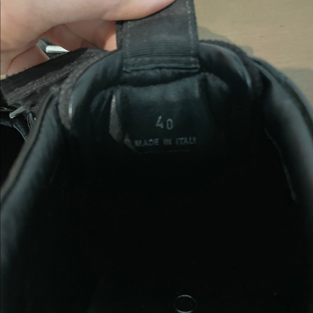 Jimmy Choo Black Miami Canvas And Leather Logo Pull Sneakers size 40 - Picture 6 of 6